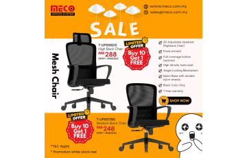 T-UP698(H) High Back Chair (Buy 10 Get 1 Free)