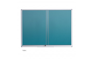 WB-TG23 Fabric Board-Sliding Glass Aluminium Frame