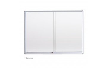 WB-SG23 Soft Board-Sliding Glass Aluminium Frame