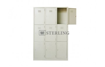 EI-S105 / S135 - 9 Compartments Steel Locker