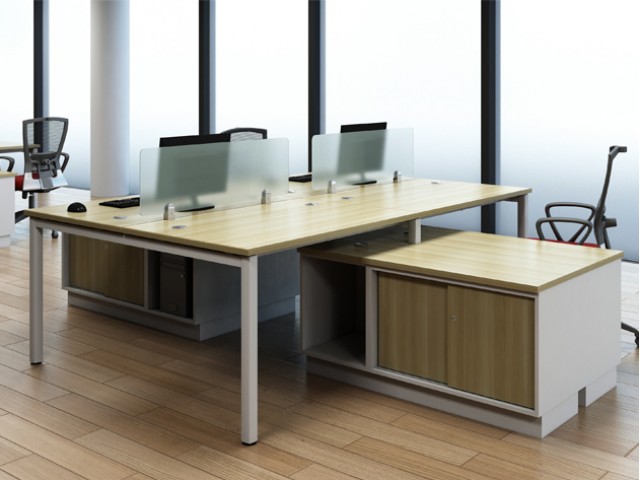T-ST127-4 Desking System Cluster Of 4 T-ST127-4 Desking System Cluster Of 4