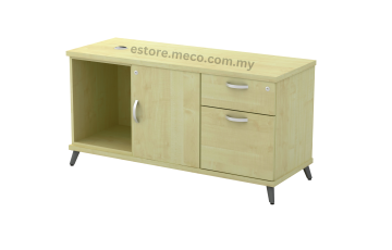 T-Q-YRP1226 Open Shelf+Swinging Door+Fixed Pedestal 1D1F